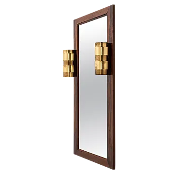 Coppia di applique svedesi in ottone, anni '70