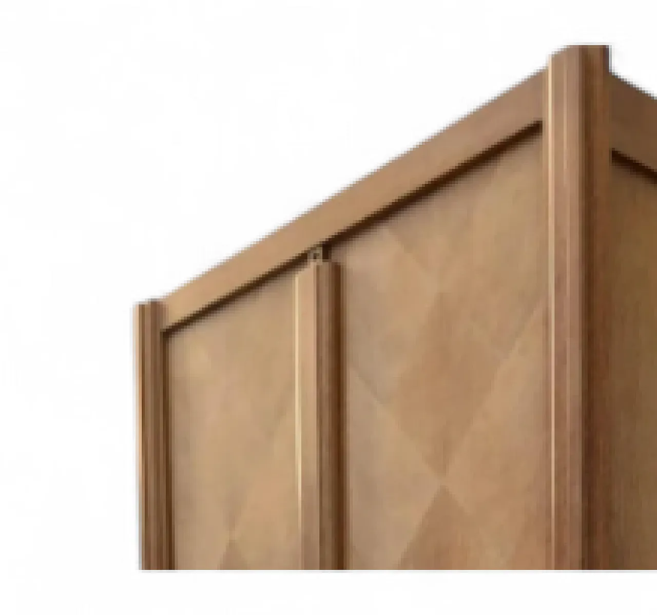 Tavolo da pranzo ovale allungabile in radica di noce , '900 5