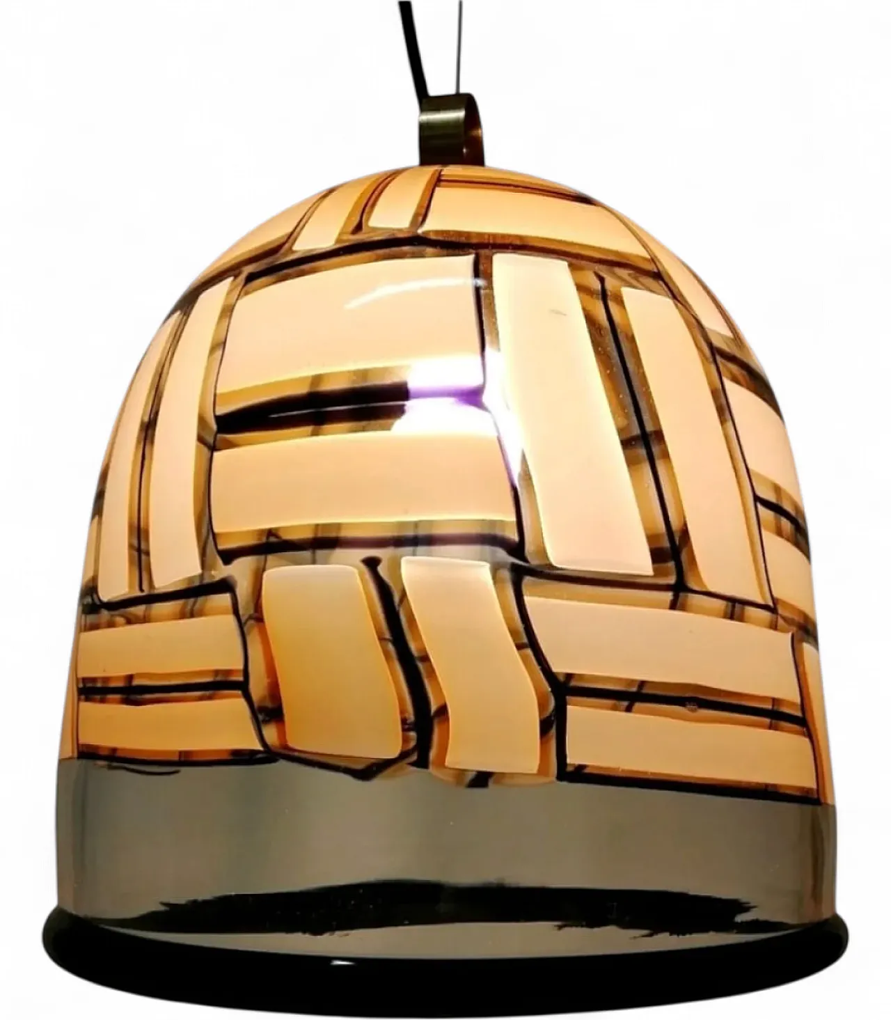 Murano pendant lamp in mosaic-shaped glass, 1970s 4