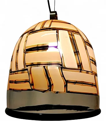 Murano pendant lamp in mosaic-shaped glass, 1970s