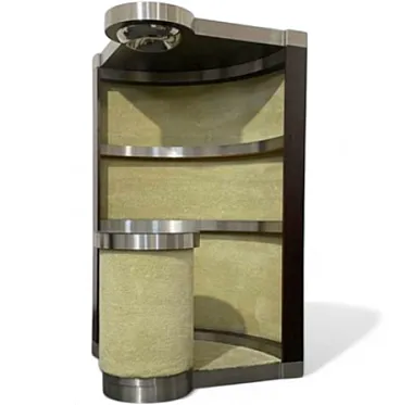Art Deco style corner bar cabinet