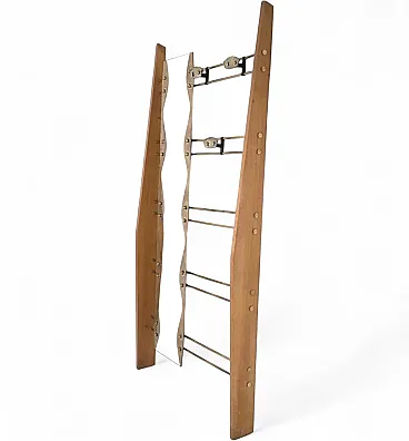 Mid-century style wall shelf with mirror, 1970s